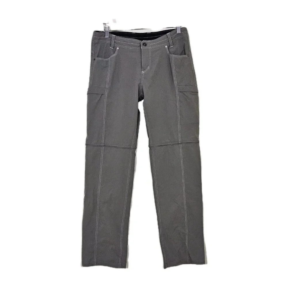 Kuhl Convertible Pants Womens 12 Regular Olive Khaki Anika Softshell Outdoors - Picture 1 of 16